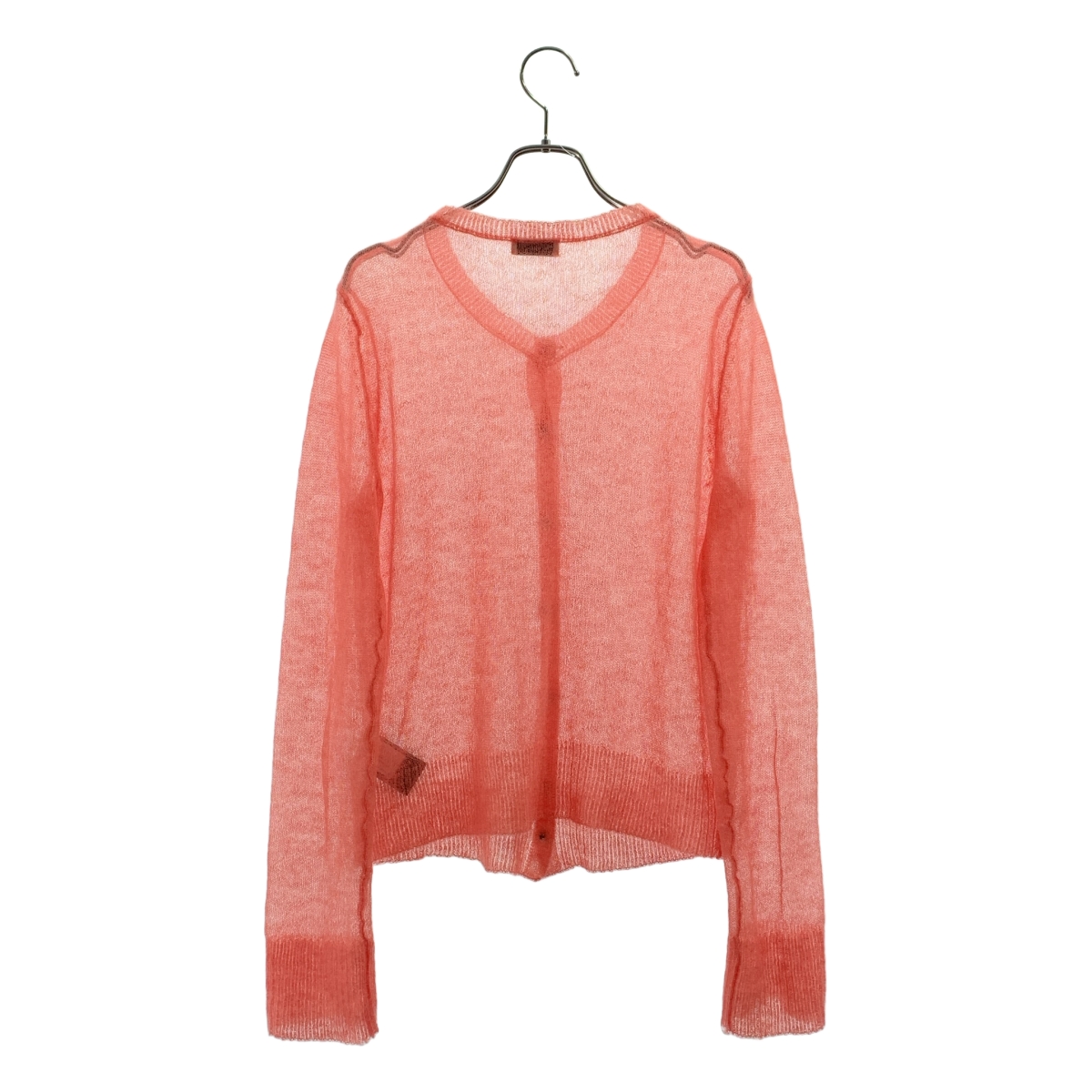 DRIES VAN NOTEN / ドリスヴァンノッテン モヘヤ混 クルーネック カーディガン