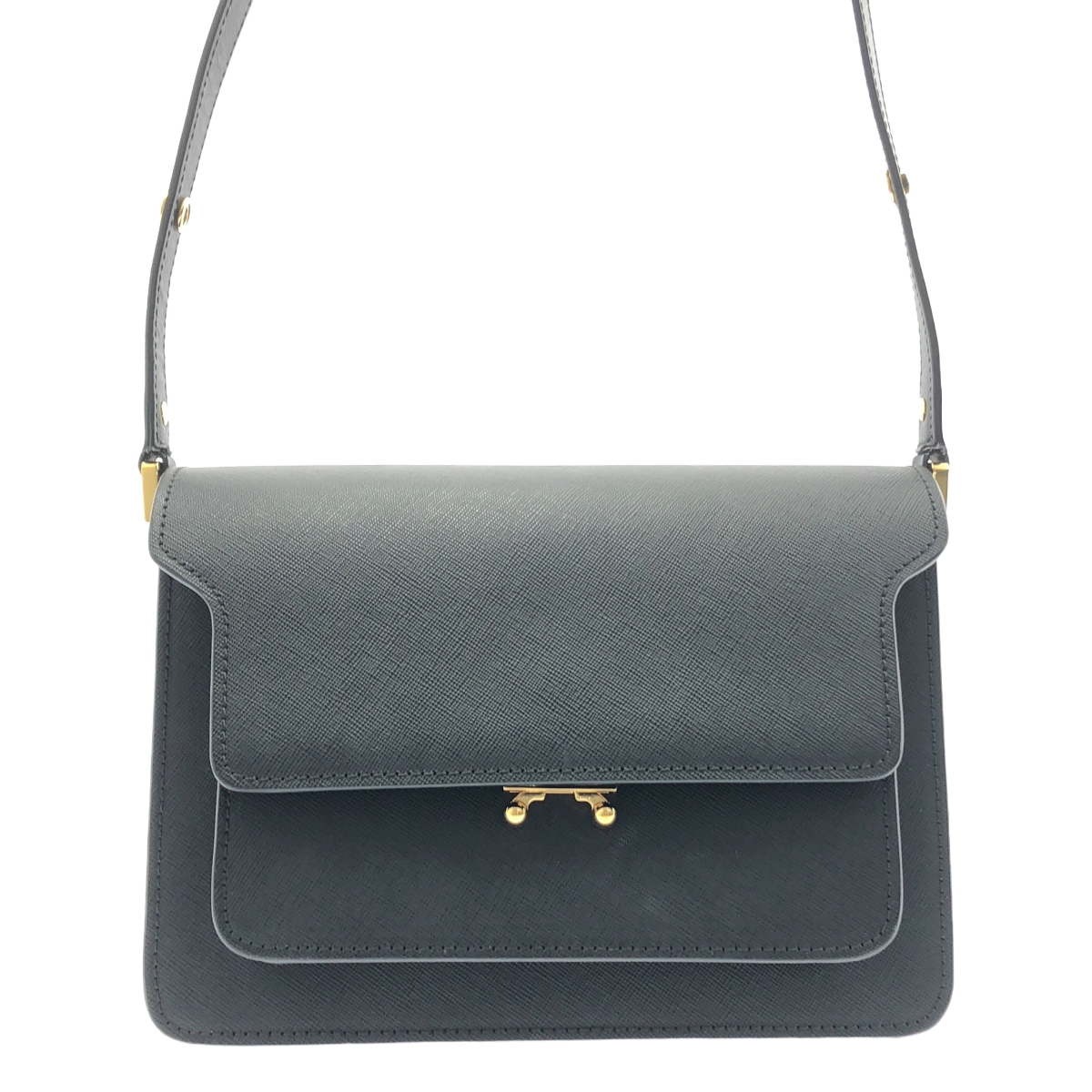 MARNI / マルニ トランク ミディアム サフィアーノレザー ショルダーバッグ