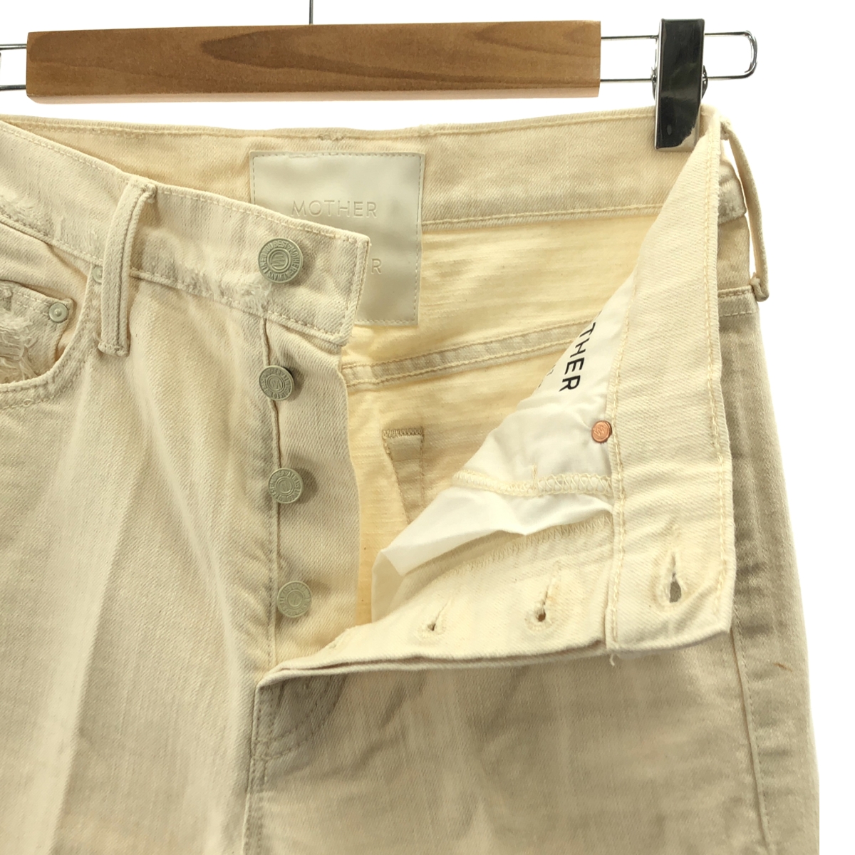 L'Appartement / アパルトモン 【 MOTHER / マザー 】 ダメージ加工 カットオフ ブーツカット フレア ワイド デニムパンツ