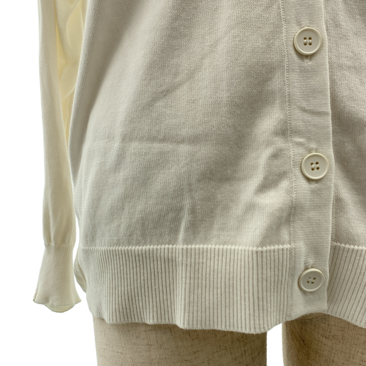 MM6 Maison Martin Margiela / エムエムシックスメゾンマルタンマルジェラ コットン レーヨン メッシュ切替 カーディガン