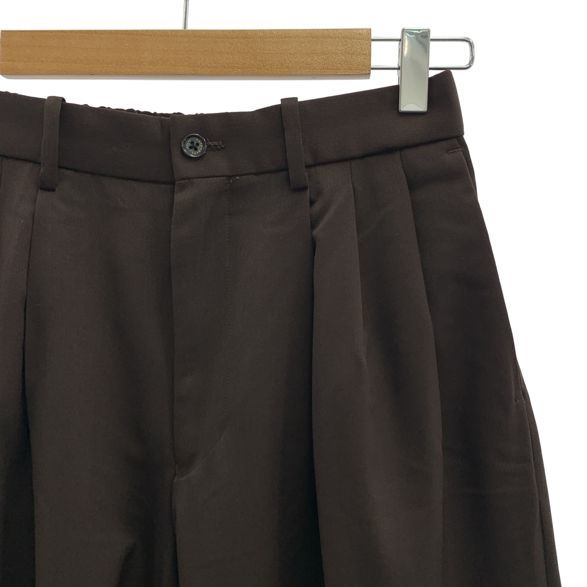 MARKAWARE / マーカウェア SUPER 160's WOOL GABARDINE TRIPLE PLEATED WIDE TROUSERS 3タック パンツ