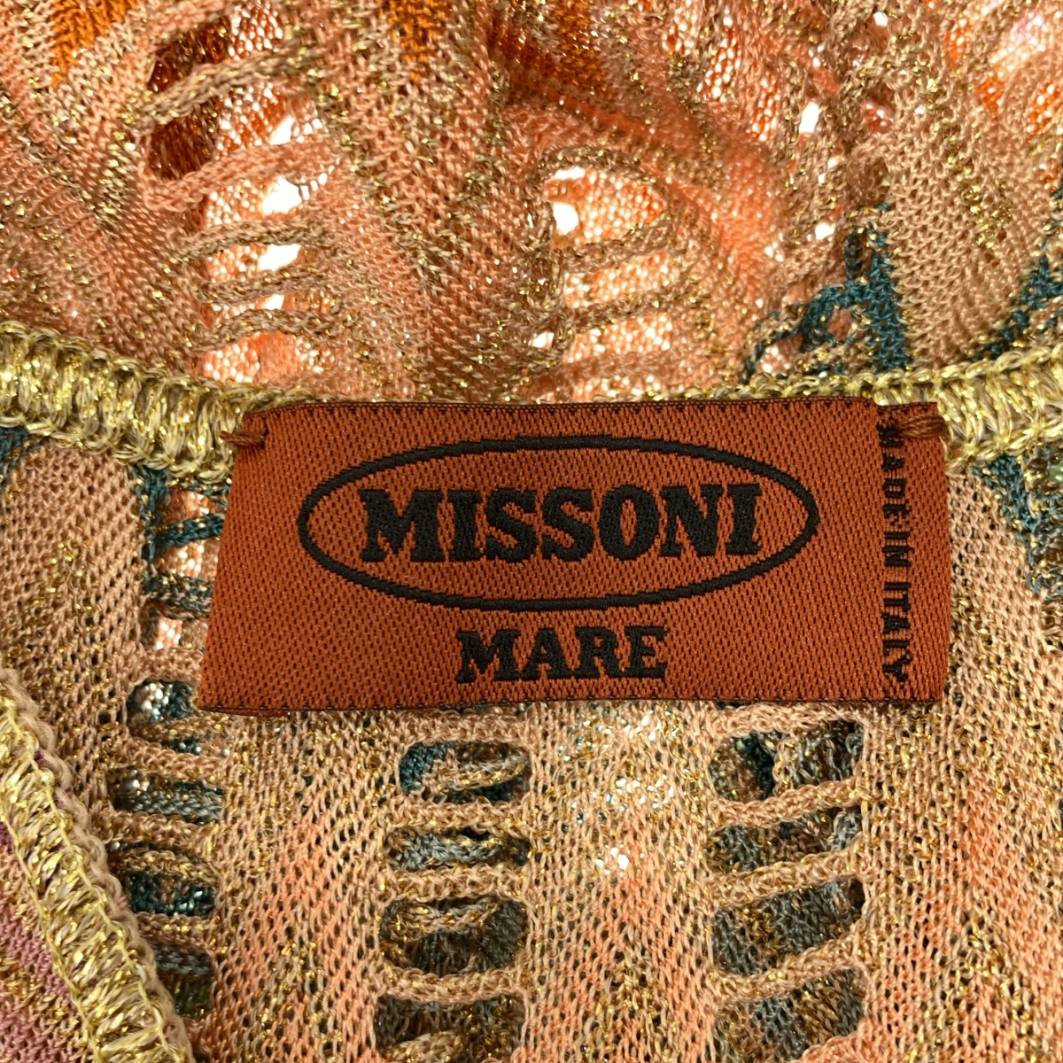 MISSONI / ミッソーニ マルチカラー ニット ノースリーブワンピース