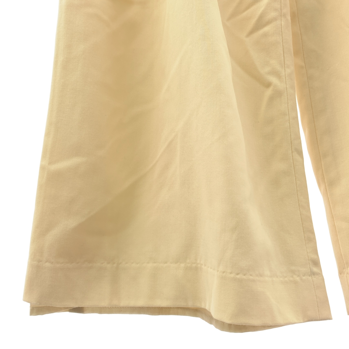 DES PRES / デプレ ハイツイストギャバジン フロントドロストイージーパンツ