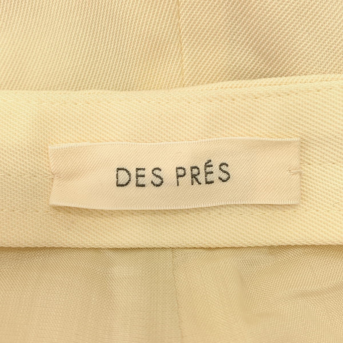 DES PRES / デプレ ハイツイストギャバジン フロントドロストイージーパンツ