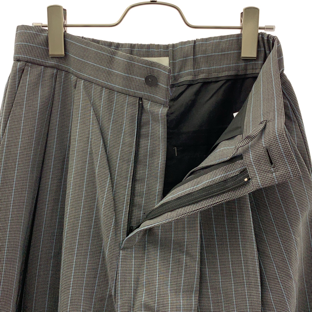 ATON / エイトン ドローストリング バックウエストゴム 2タック ワイド スラックス パンツ