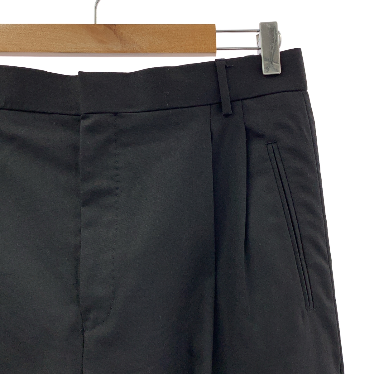 H BEAUTY&YOUTH / エイチビューティアンドユース ウールトロ 2プリーツ ワイドパンツ