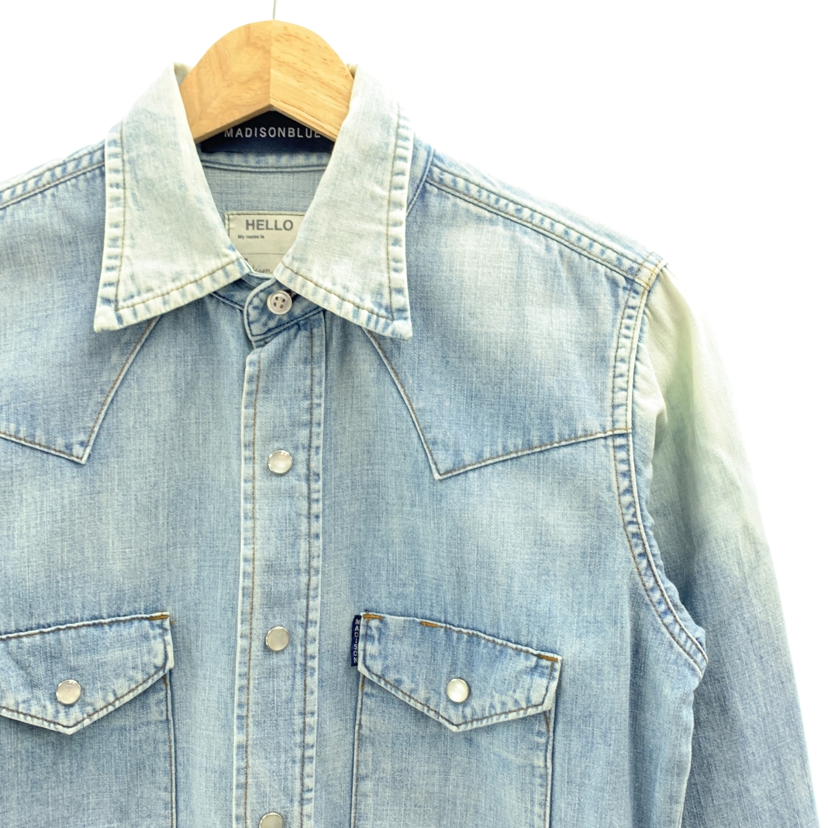 MADISON BLUE / マディソンブルー デニム ウエスタンデニムシャツ