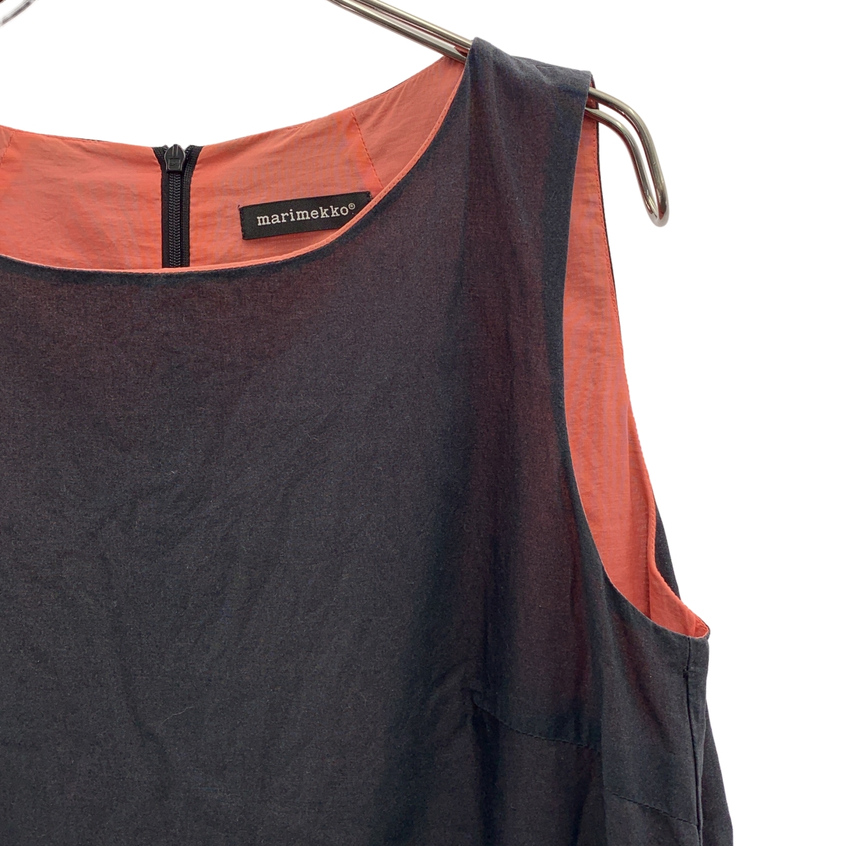 marimekko / マリメッコ バックジップ ポケット付き ワンピース / 裏地付き