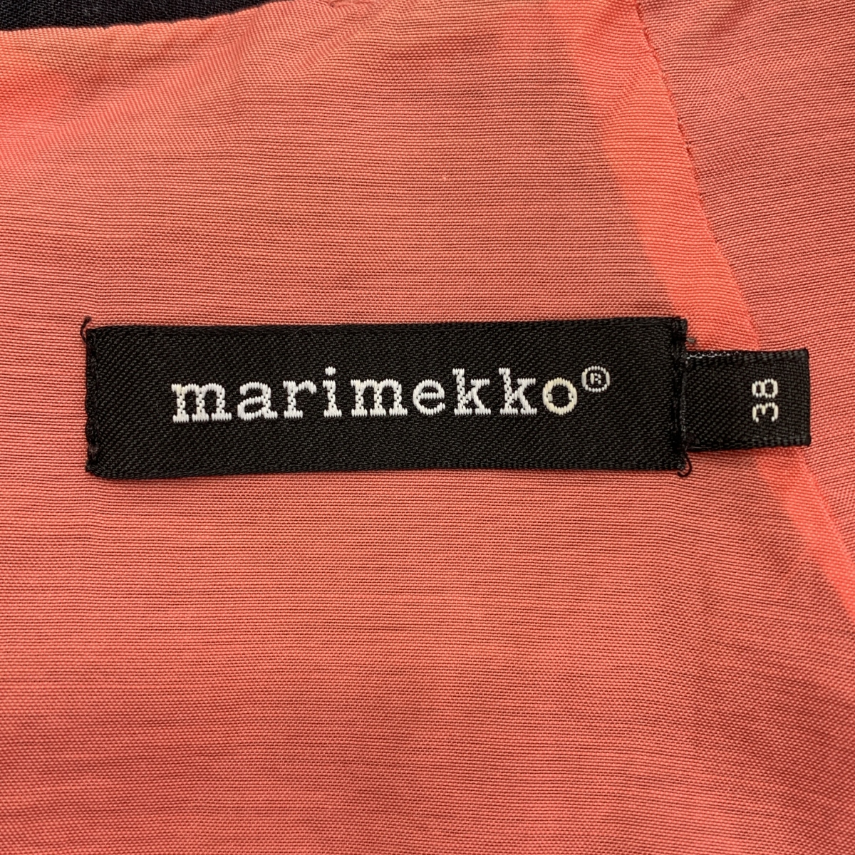 marimekko / マリメッコ バックジップ ポケット付き ワンピース / 裏地付き