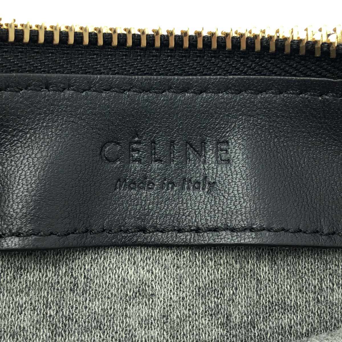 CELINE / セリーヌ by Phoebe Philo フィービー / トリオ ラージ レザー ロゴ ショルダーバッグ