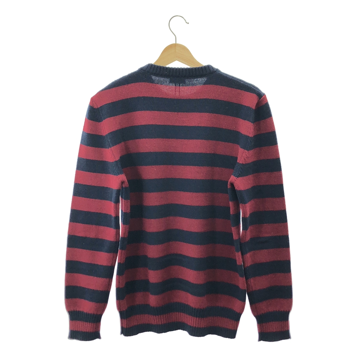 SAINT LAURENT PARIS / サンローランパリ ボーダー クルーネック ウールニット