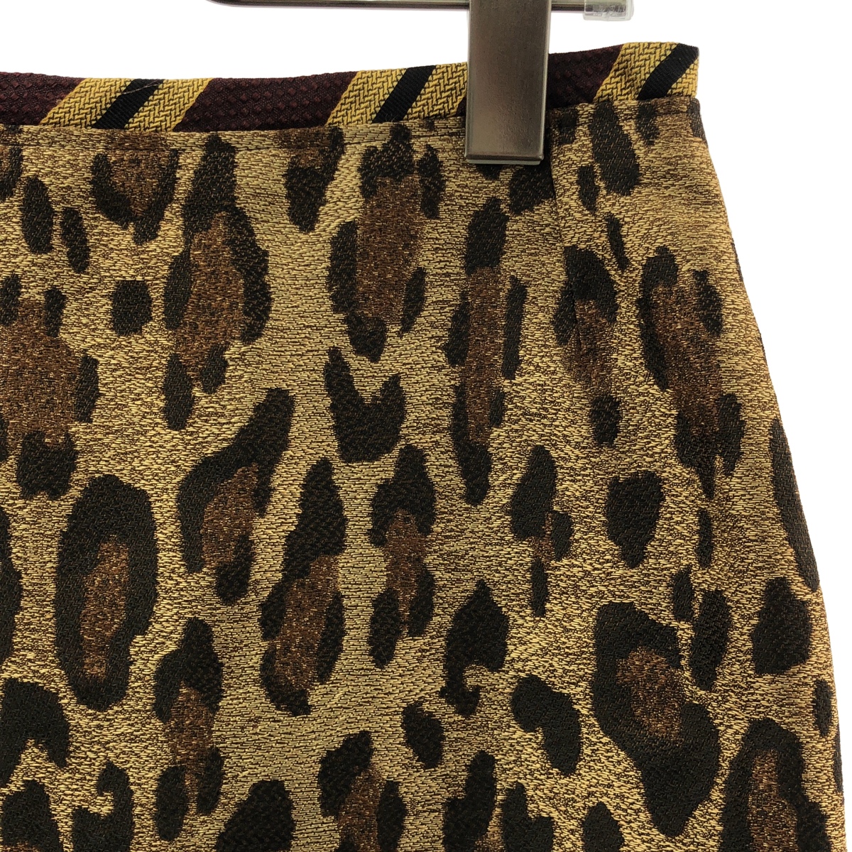 DRIES VAN NOTEN / ドリスヴァンノッテン レオパード ジャガード スカート