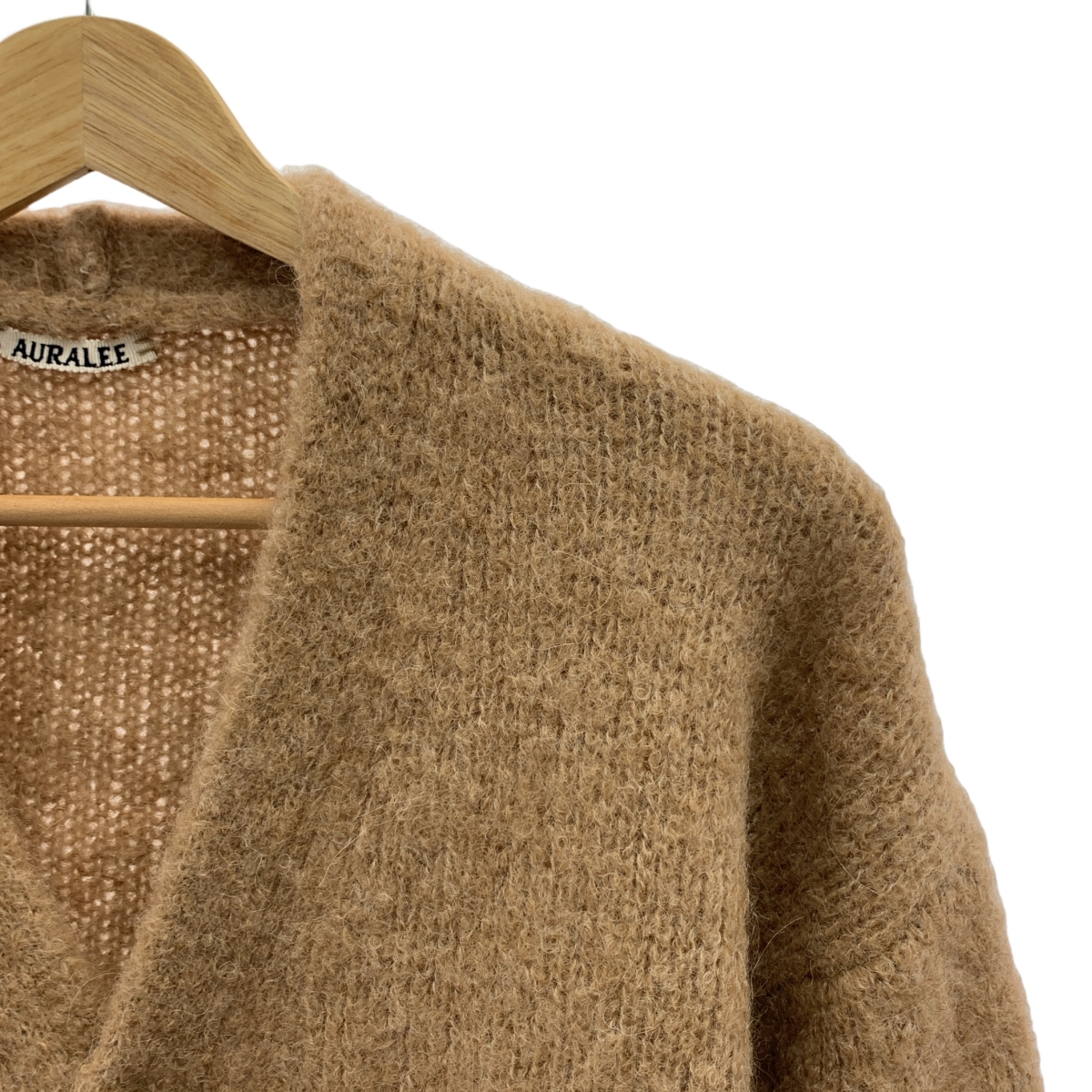 AURALEE / オーラリー ALPACA WOOL SUPER LIGHT KNIT BIG CARDIGAN アルパカウール スーパーライトニット ビッグ カーディガン