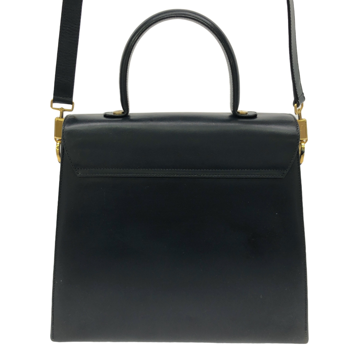 Salvatore Ferragamo / サルヴァトーレフェラガモ レザー ガンチーニ 2Way ハンドバッグ