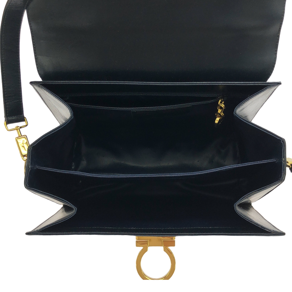 Salvatore Ferragamo / サルヴァトーレフェラガモ レザー ガンチーニ 2Way ハンドバッグ