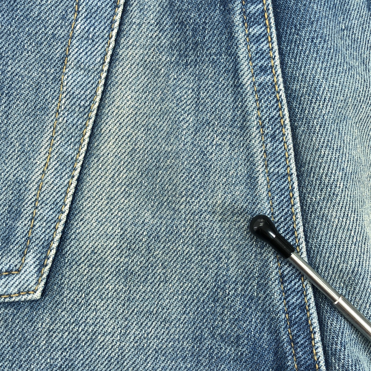 SAINT LAURENT / サンローラン エンブロイダリーロゴ ショート デニムパンツ