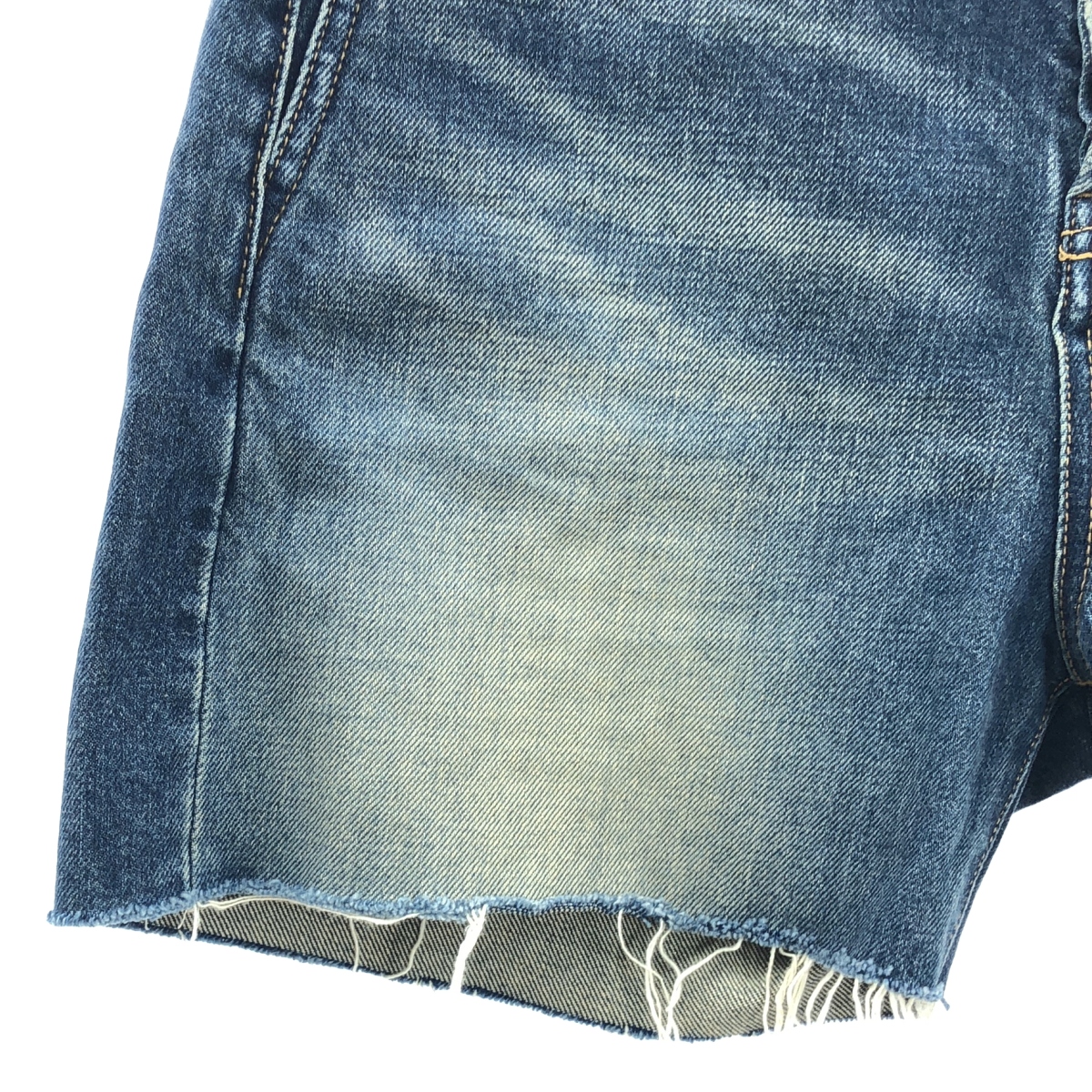 SAINT LAURENT / サンローラン エンブロイダリーロゴ ショート デニムパンツ