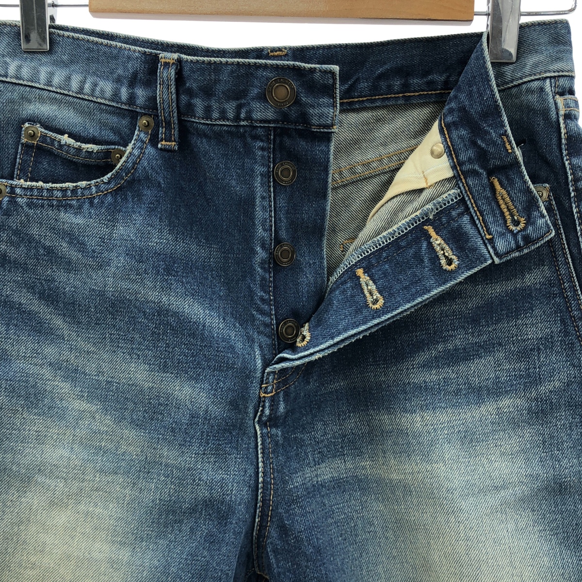 SAINT LAURENT / サンローラン エンブロイダリーロゴ ショート デニムパンツ