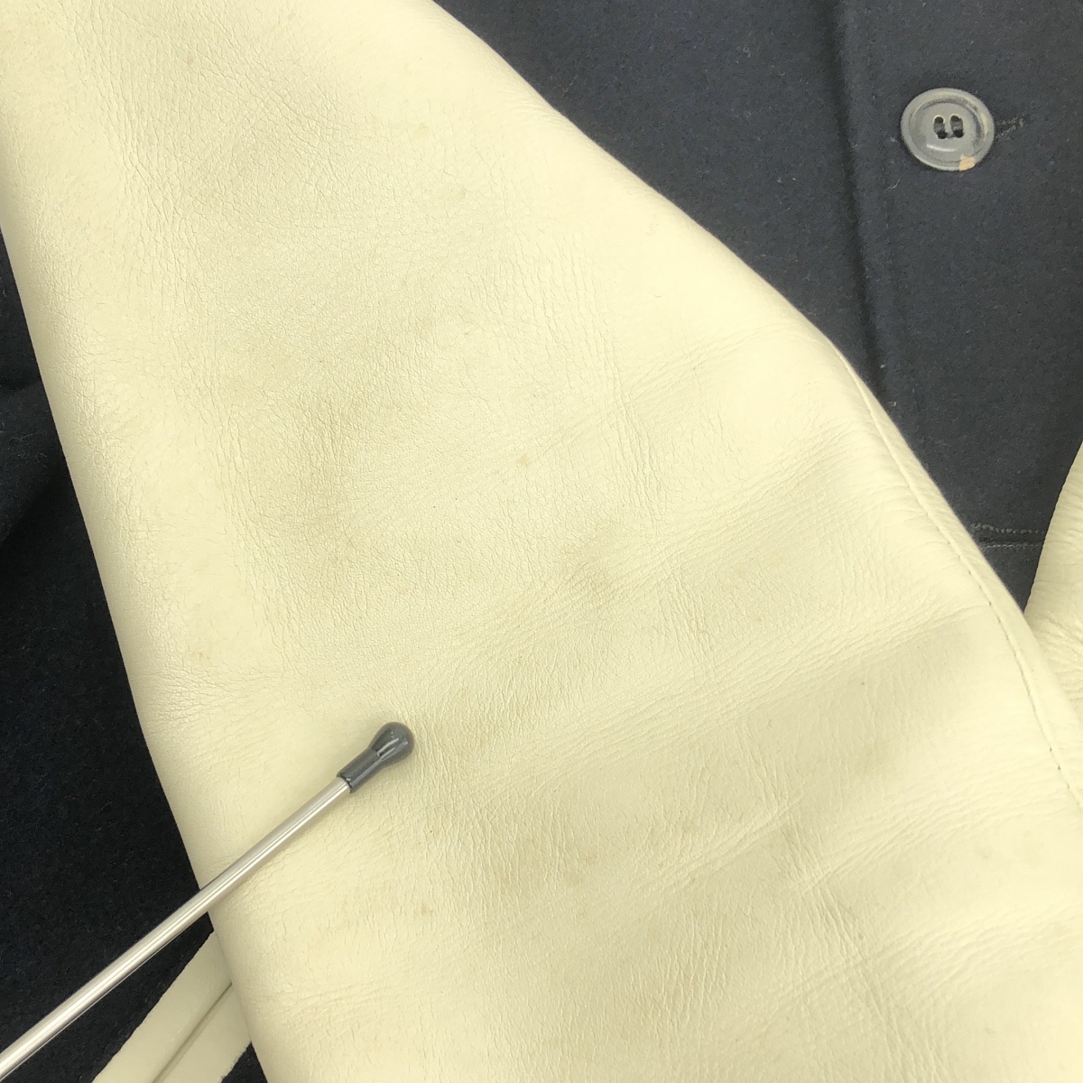 COMME des GARCONS HOMME / コムデギャルソンオム Johnson Leathers レザー切替 スタジャン ジャケット