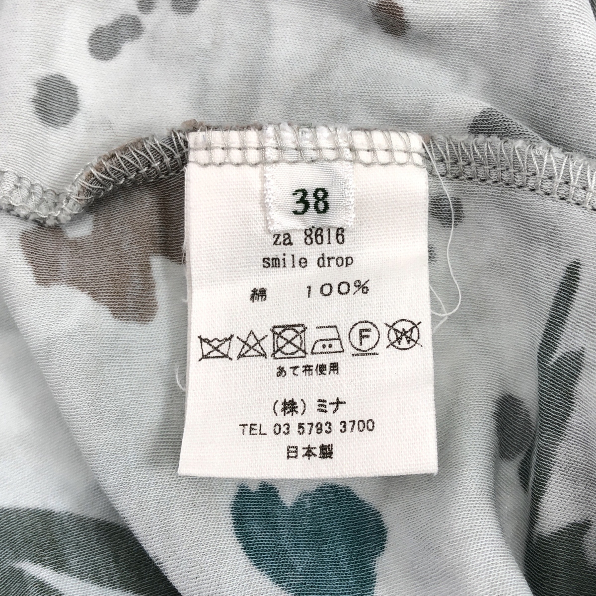 mina perhonen / ミナペルホネン smile drop / スマイル ドロップ 総柄 カットソー