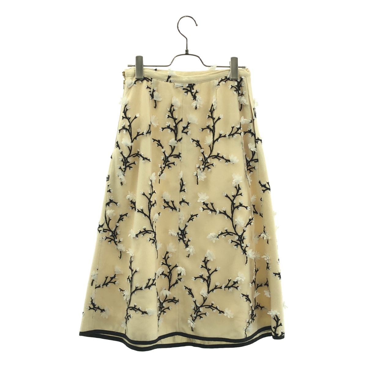 SEVEN TEN by MIHO KAWAHITO / セブンテンバイミホカワヒト フラワー刺しゅうツイードスカート