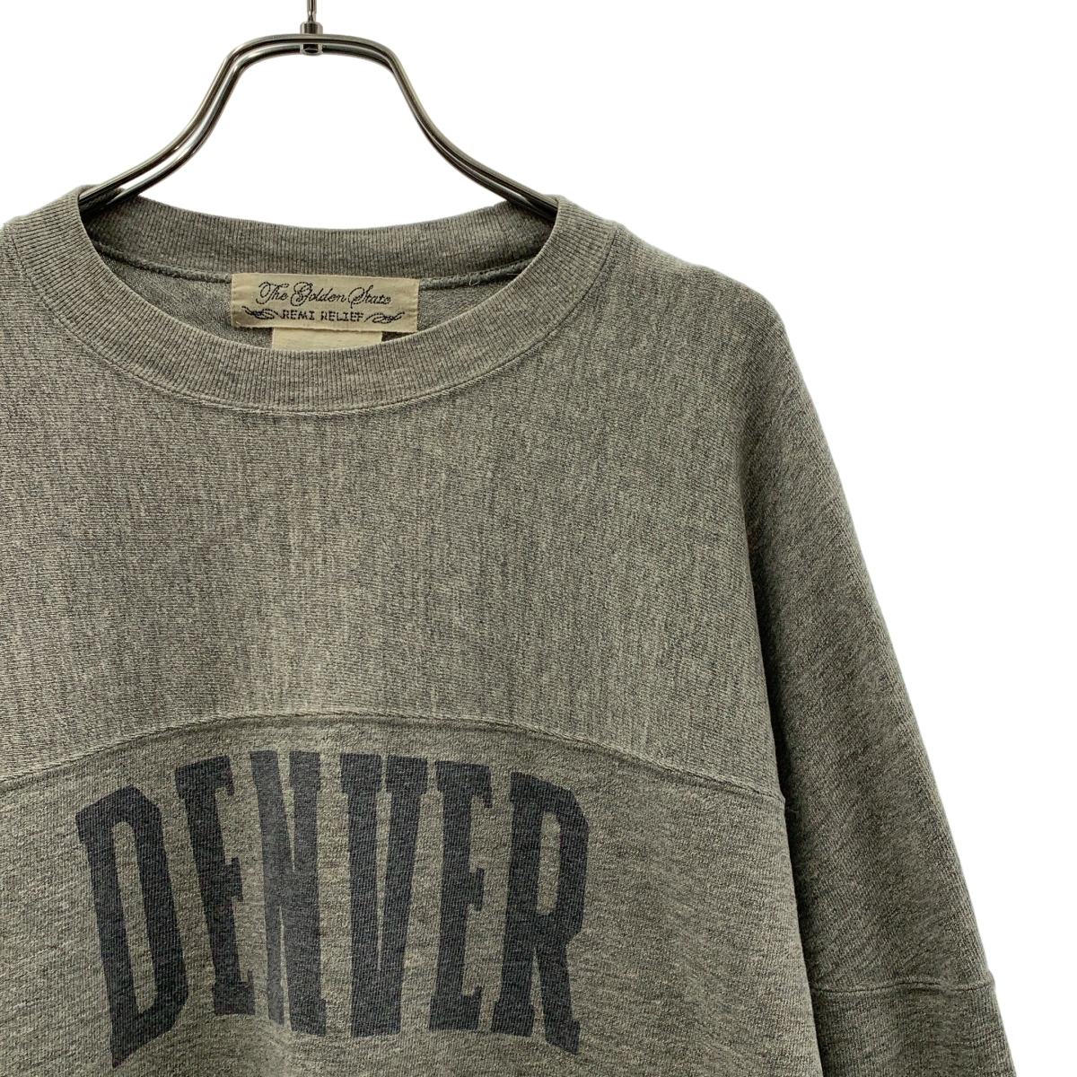 MUSE de Deuxieme Classe / ミューズドゥーズィーエムクラス × REMI RELIEF / レミレリーフ 別注 DENVER FOOT BALL / ロゴ フットボール Tシャツ カットソー