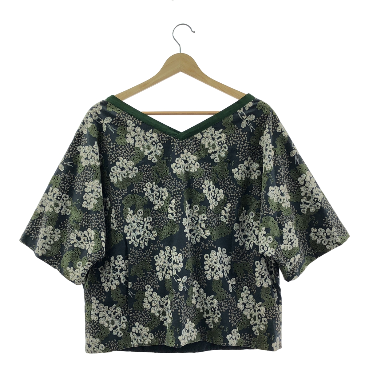 mina perhonen / ミナペルホネン happy camouflage / エンブロイダリー パンチング ジャケット / 総裏地