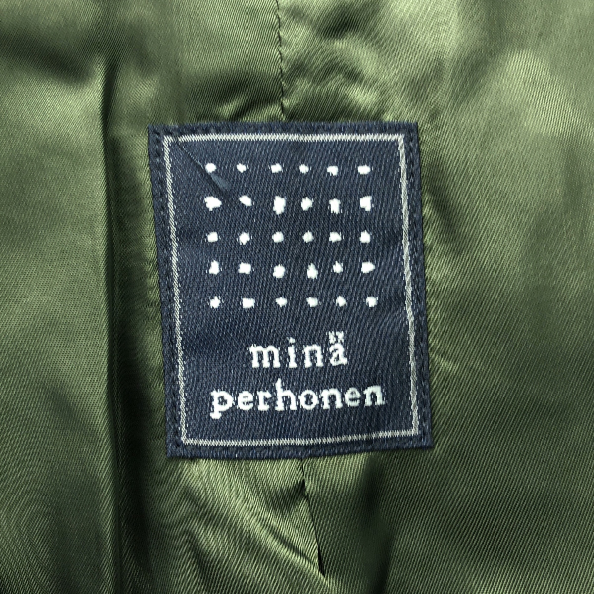 mina perhonen / ミナペルホネン happy camouflage / エンブロイダリー パンチング ジャケット / 総裏地