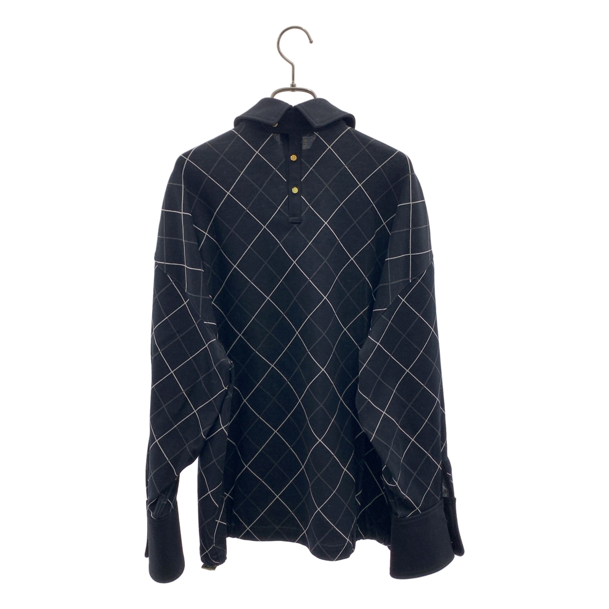 THE RERACS / ザリラクス バックボタン ロゴドローストリング プルオーバー トップス