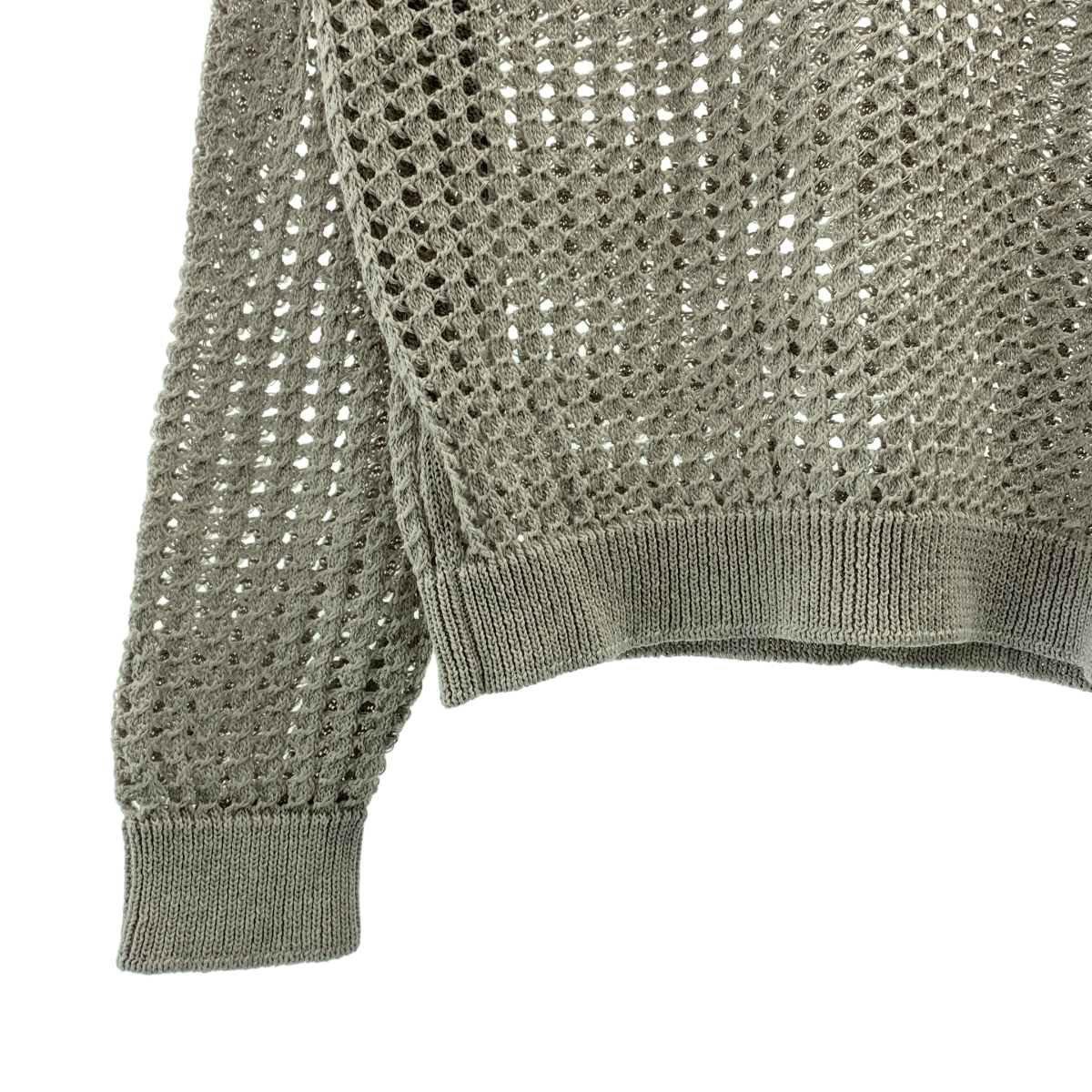 GALERIE VIE / ギャルリーヴィー オープンワークコットン フードプルオーバー ニットパーカー