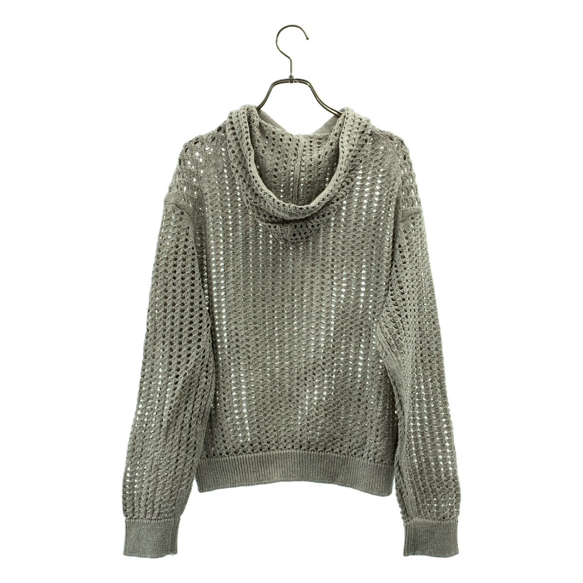 GALERIE VIE / ギャルリーヴィー オープンワークコットン フードプルオーバー ニットパーカー
