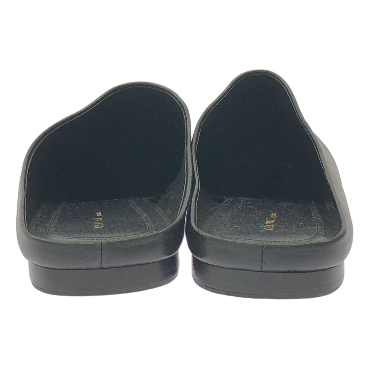 CELINE / セリーヌ フィービー期 レザー スクエア ミュール サンダル フラットシューズ