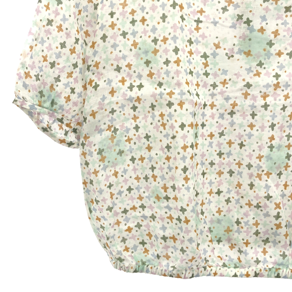 mina perhonen / ミナペルホネン star fence リネン 総柄 ブラウス