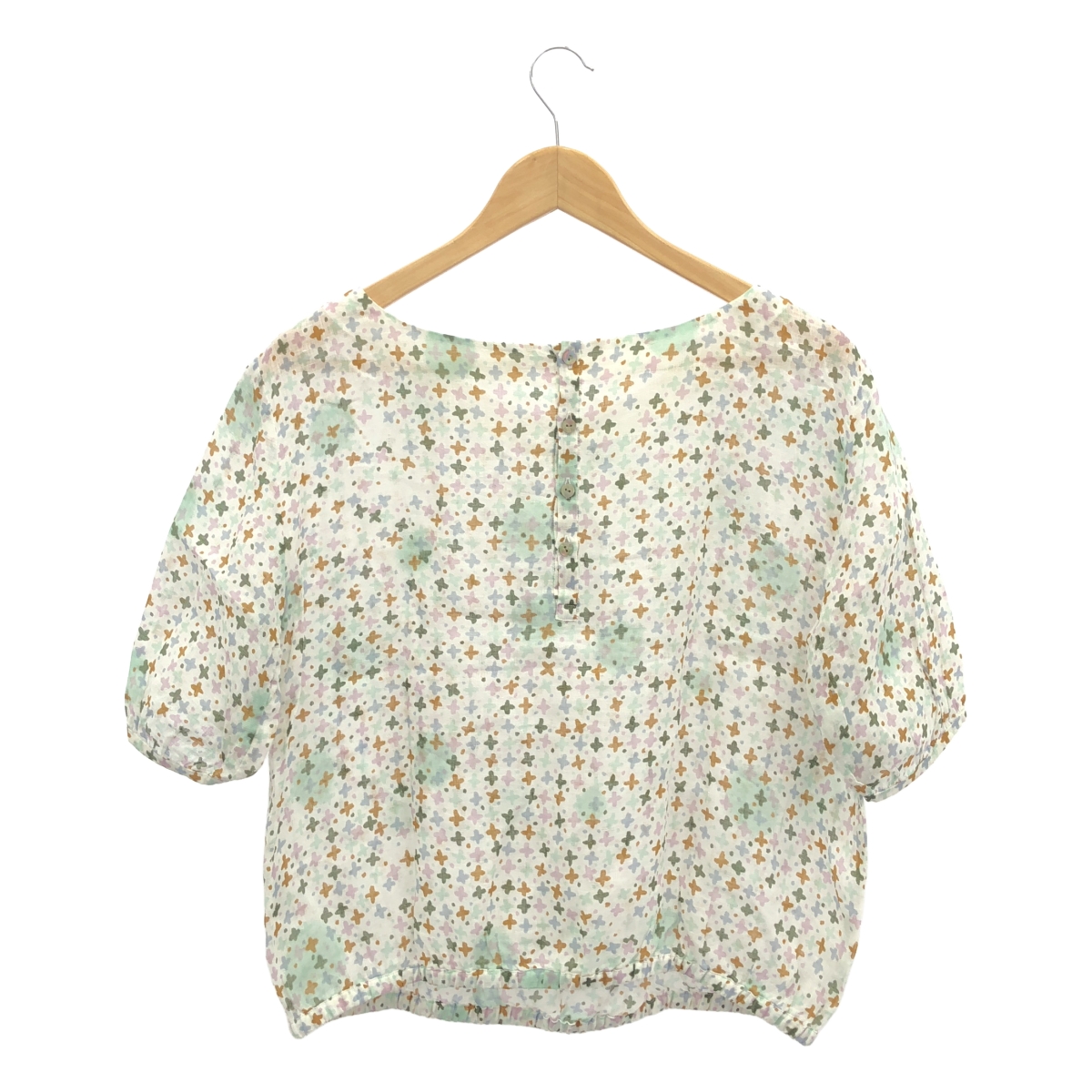 mina perhonen / ミナペルホネン star fence リネン 総柄 ブラウス