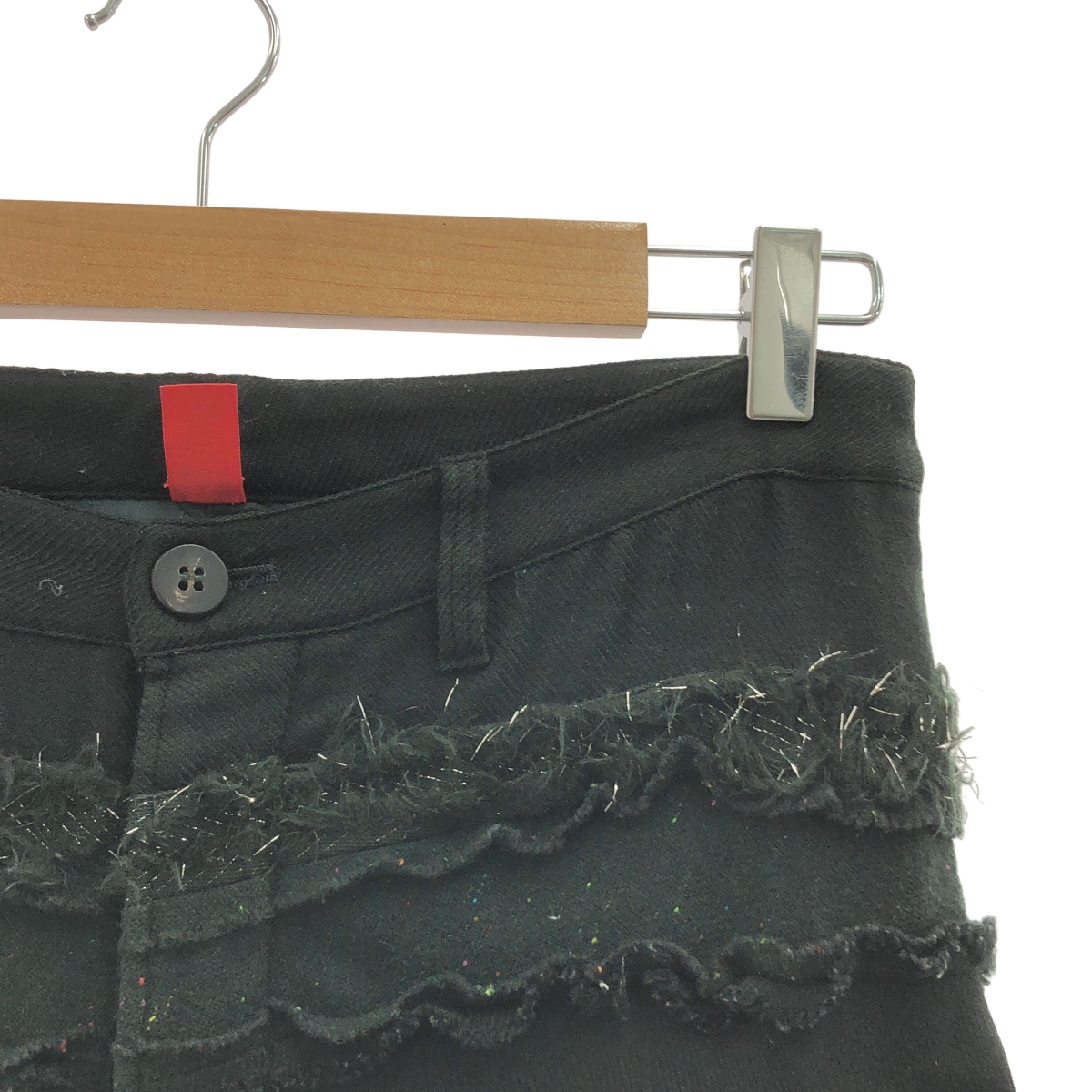 HaaT ISSEY MIYAKE / ハートイッセイミヤケ ウール 異素材 レース ストレートパンツ