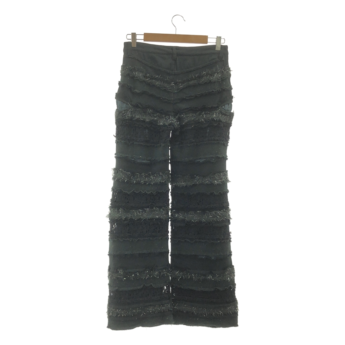 HaaT ISSEY MIYAKE / ハートイッセイミヤケ ウール 異素材 レース ストレートパンツ