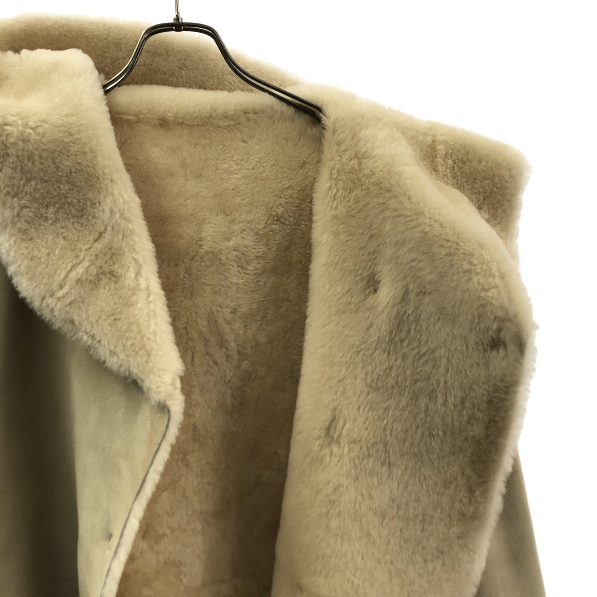 その他 ムートン フーデッド ロングコート