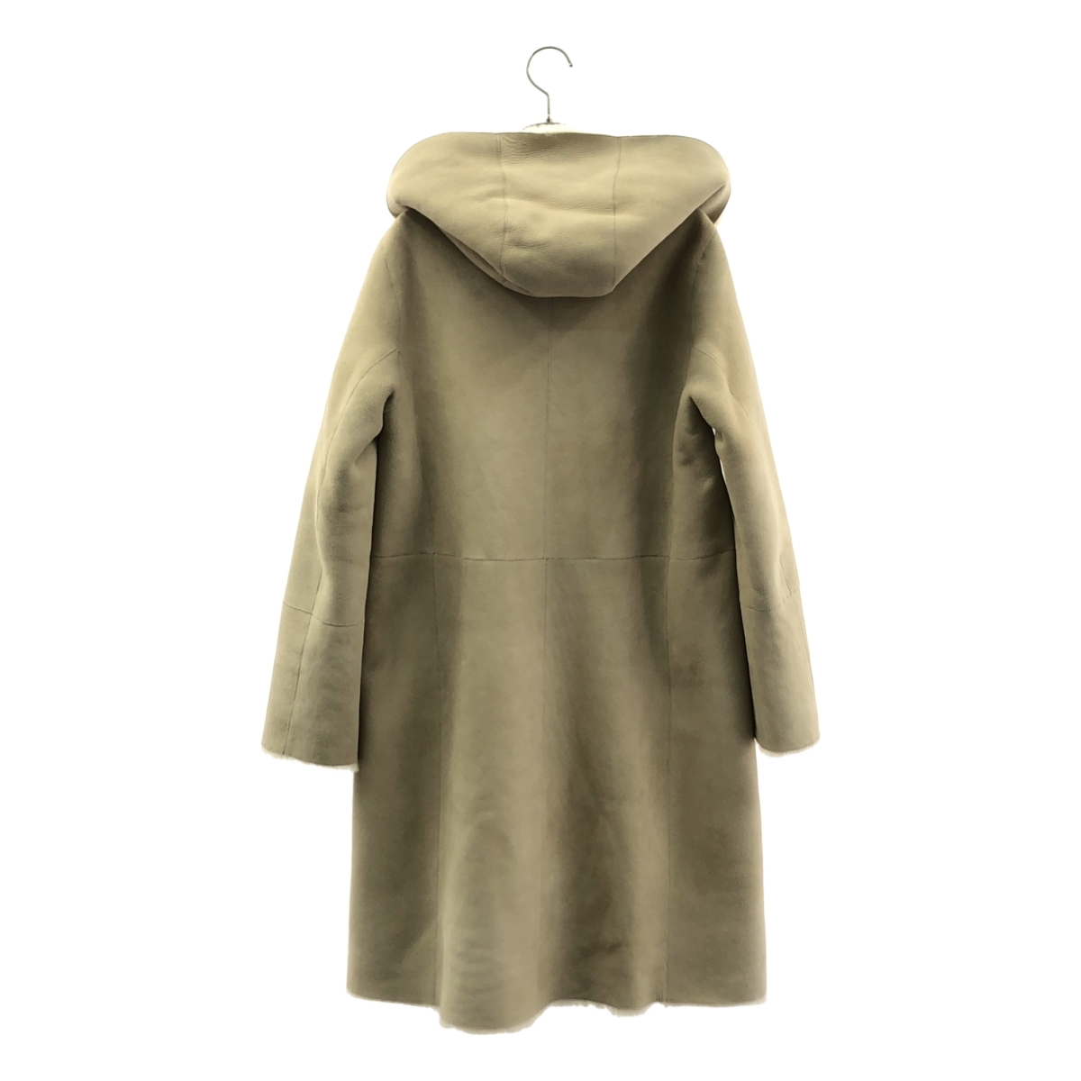 その他 ムートン フーデッド ロングコート