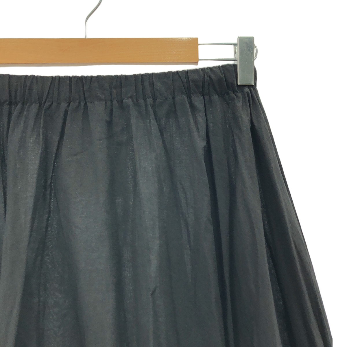 tricot COMME des GARCONS / トリココムデギャルソン 裾フリルデザイン ギャザー コットン ロングスカート