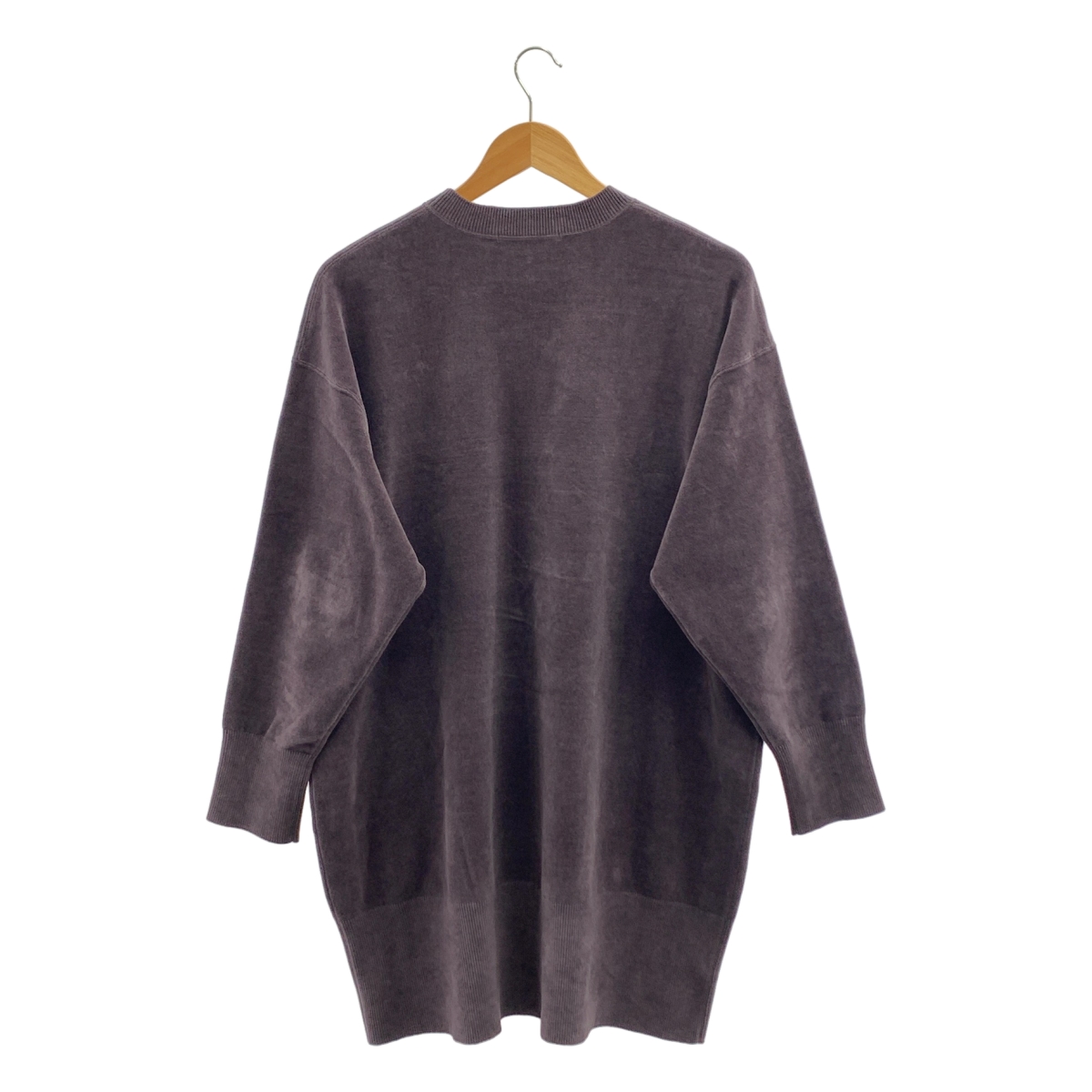 Curensology / カレンソロジー ニット ベロア チュニック ワンピース