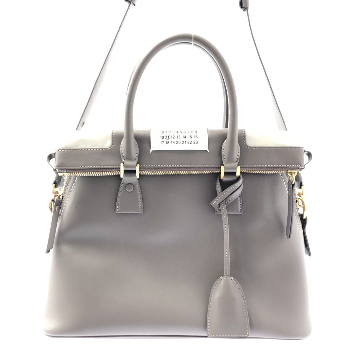 Maison Margiela / メゾンマルジェラ 5AC / ファイブエーシー 2way ショルダー付き レザー ハンドバッグ