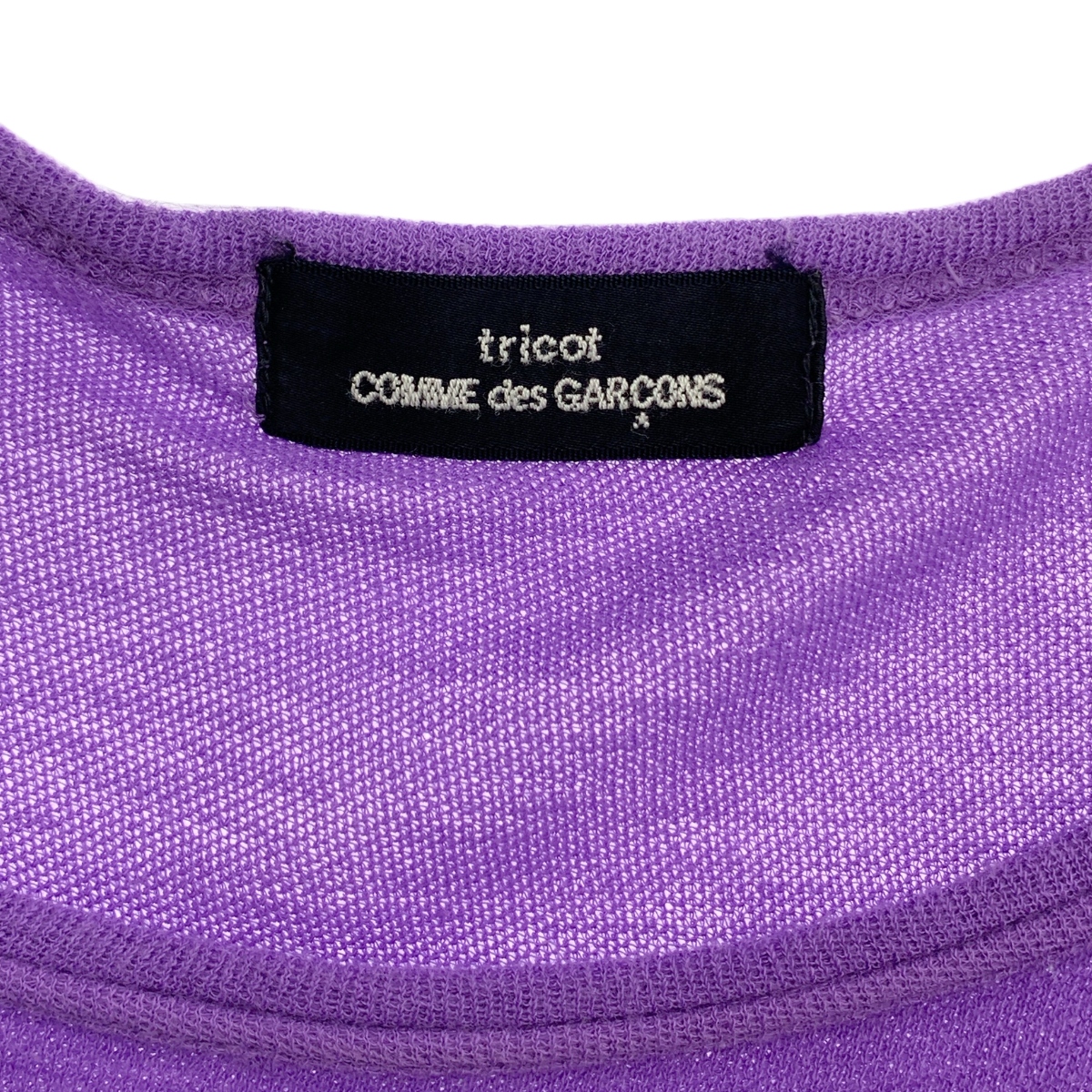 tricot COMME des GARCONS / トリココムデギャルソン キュプラ切替 ノースリーブ フリルブラウス