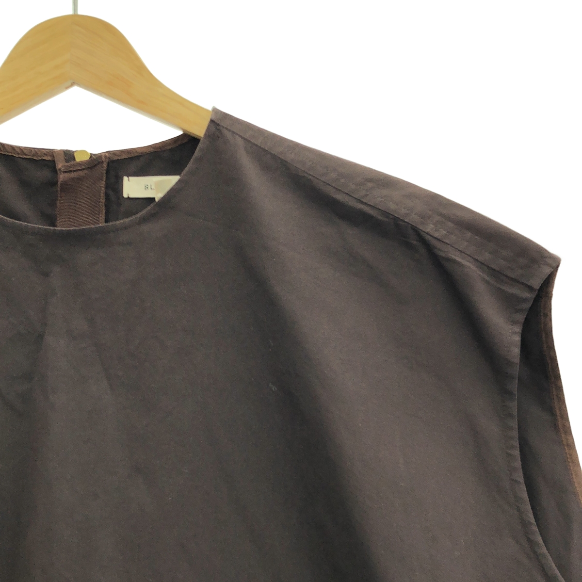 BLAMINK / ブラミンク コットン オーバーシルエット バックジップ スリット ブラウス