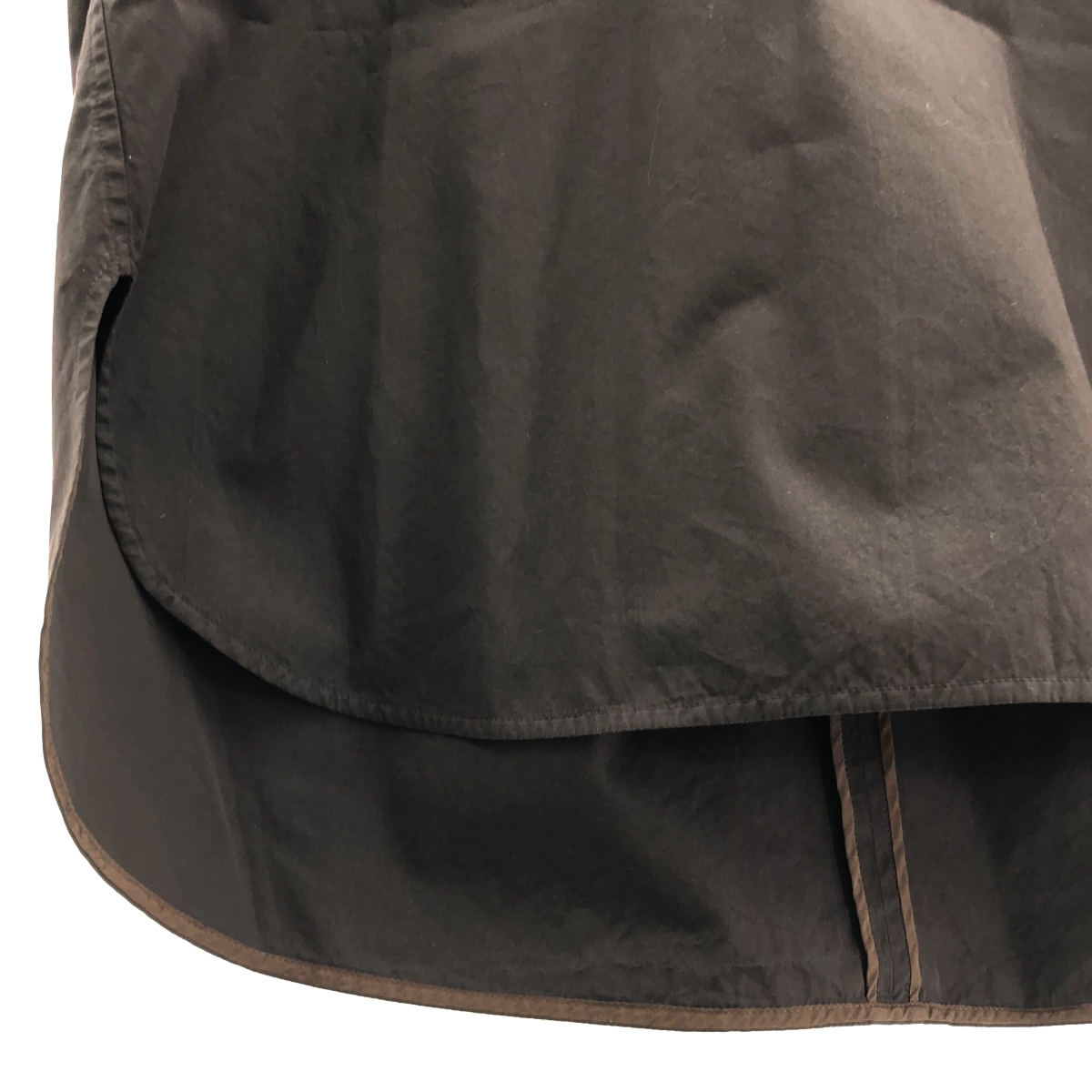 BLAMINK / ブラミンク コットン オーバーシルエット バックジップ スリット ブラウス