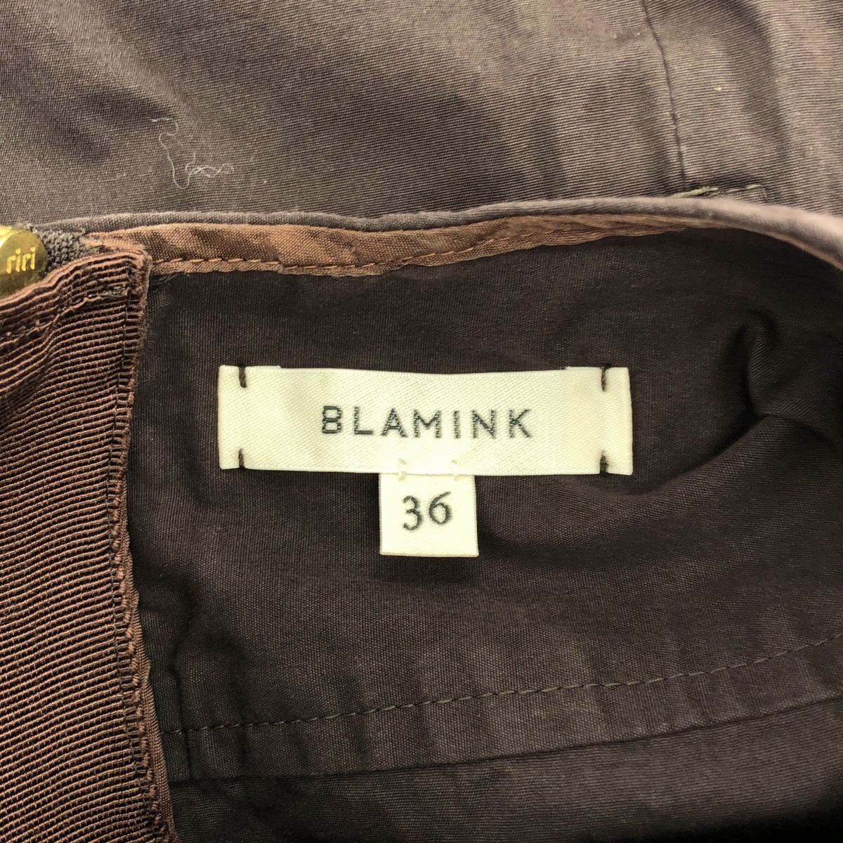 BLAMINK / ブラミンク コットン オーバーシルエット バックジップ スリット ブラウス