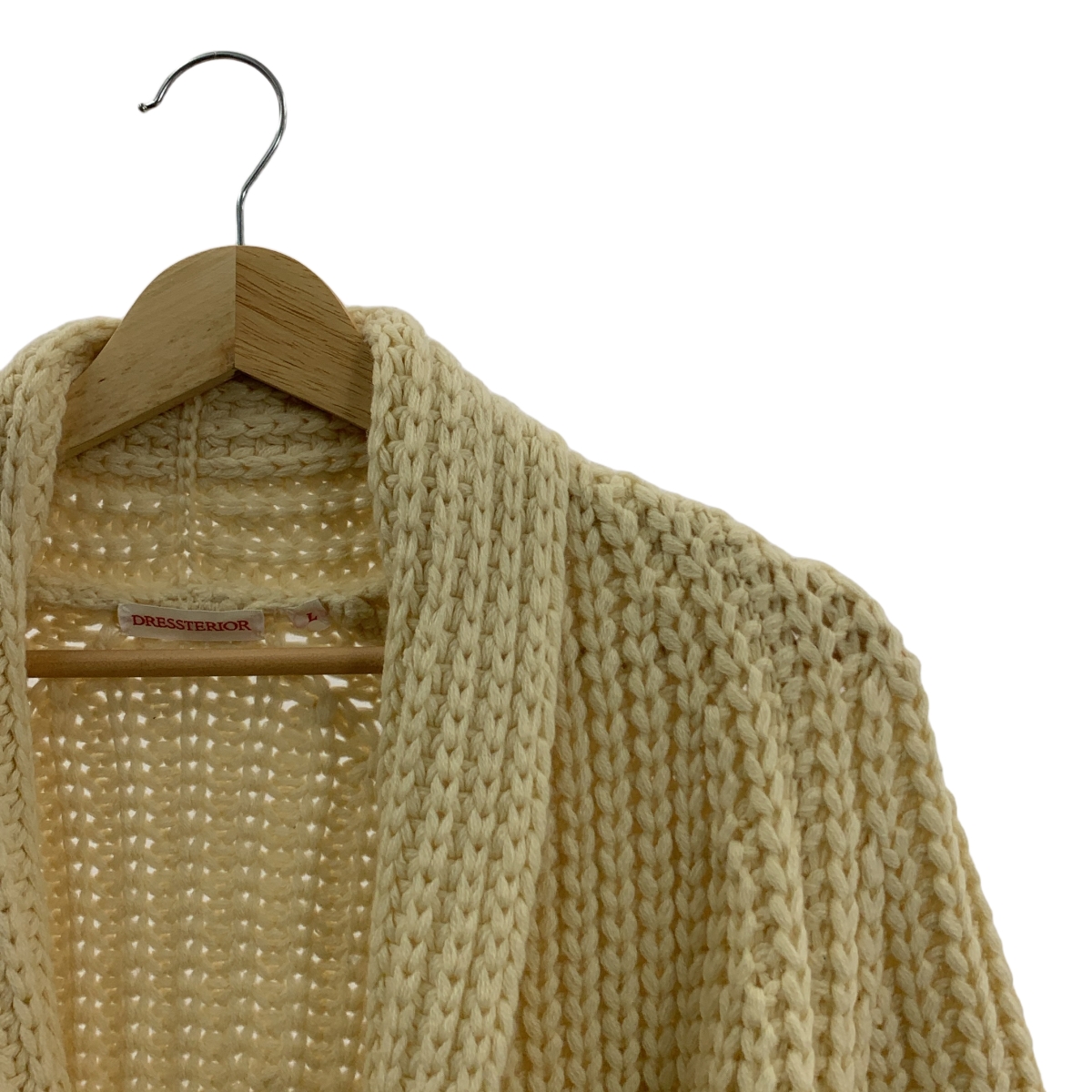 DRESSTERIOR / ドレステリア ベルテッド ショールカラー ニット カーディガン コーディガン