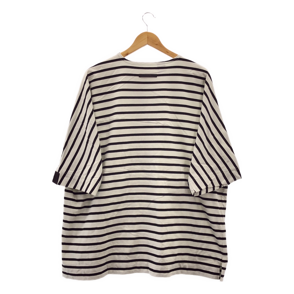 N.HOOLYWOOD / エヌハリウッド COMPILE BORDER / ボーダー オーバーシルエット スリット Tシャツ カットソー