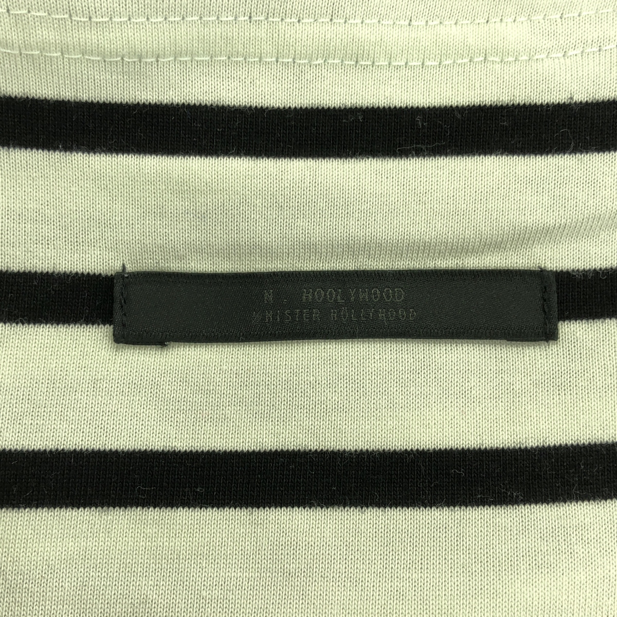 N.HOOLYWOOD / エヌハリウッド COMPILE BORDER / ボーダー オーバーシルエット スリット Tシャツ カットソー