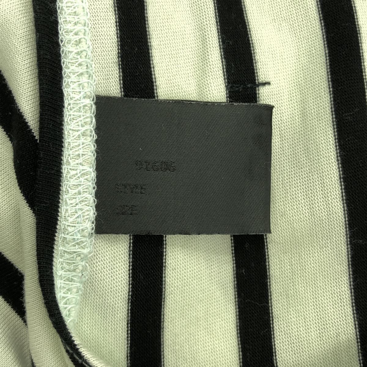 N.HOOLYWOOD / エヌハリウッド COMPILE BORDER / ボーダー オーバーシルエット スリット Tシャツ カットソー