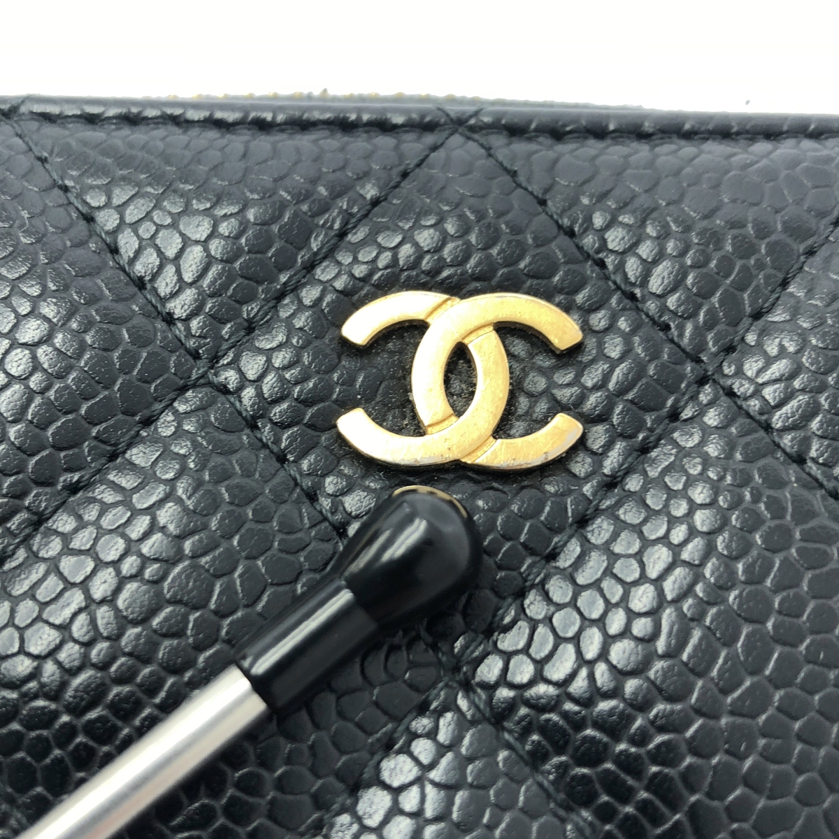 CHANEL / シャネル マトラッセ キャビアスキン コインパース ココマーク 小銭入れ ゴールド金具